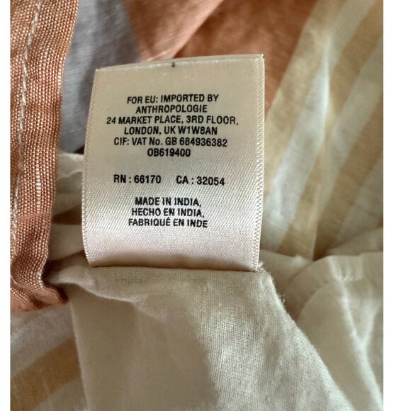 Elevenses by Anthropology Linen Blend Romper, Size S - Picture 5 of 5